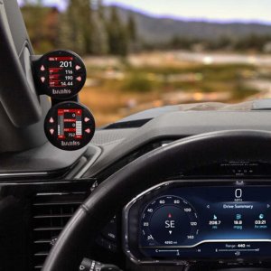 GMC 3500 Gauge Pod Kit - Banks Power - iDash Stealth Dual - Black - `24-`25